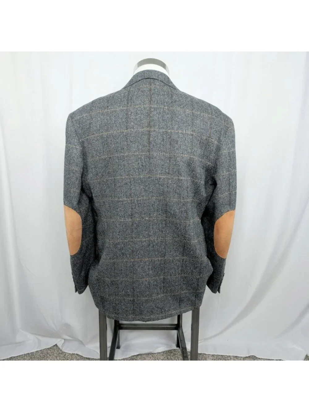 Vintage 80s Gray Tweed Blazer 41R Medium Evan Picone Sportscoat